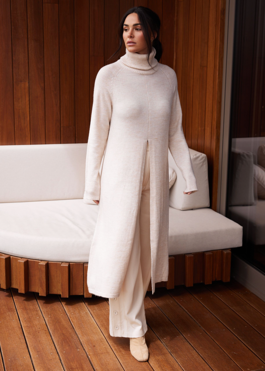 Vivienne Turtle neck - Oat