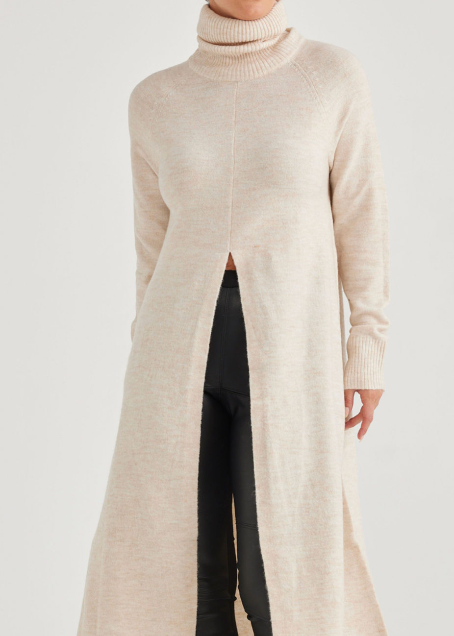 Vivienne Turtle neck - Oat
