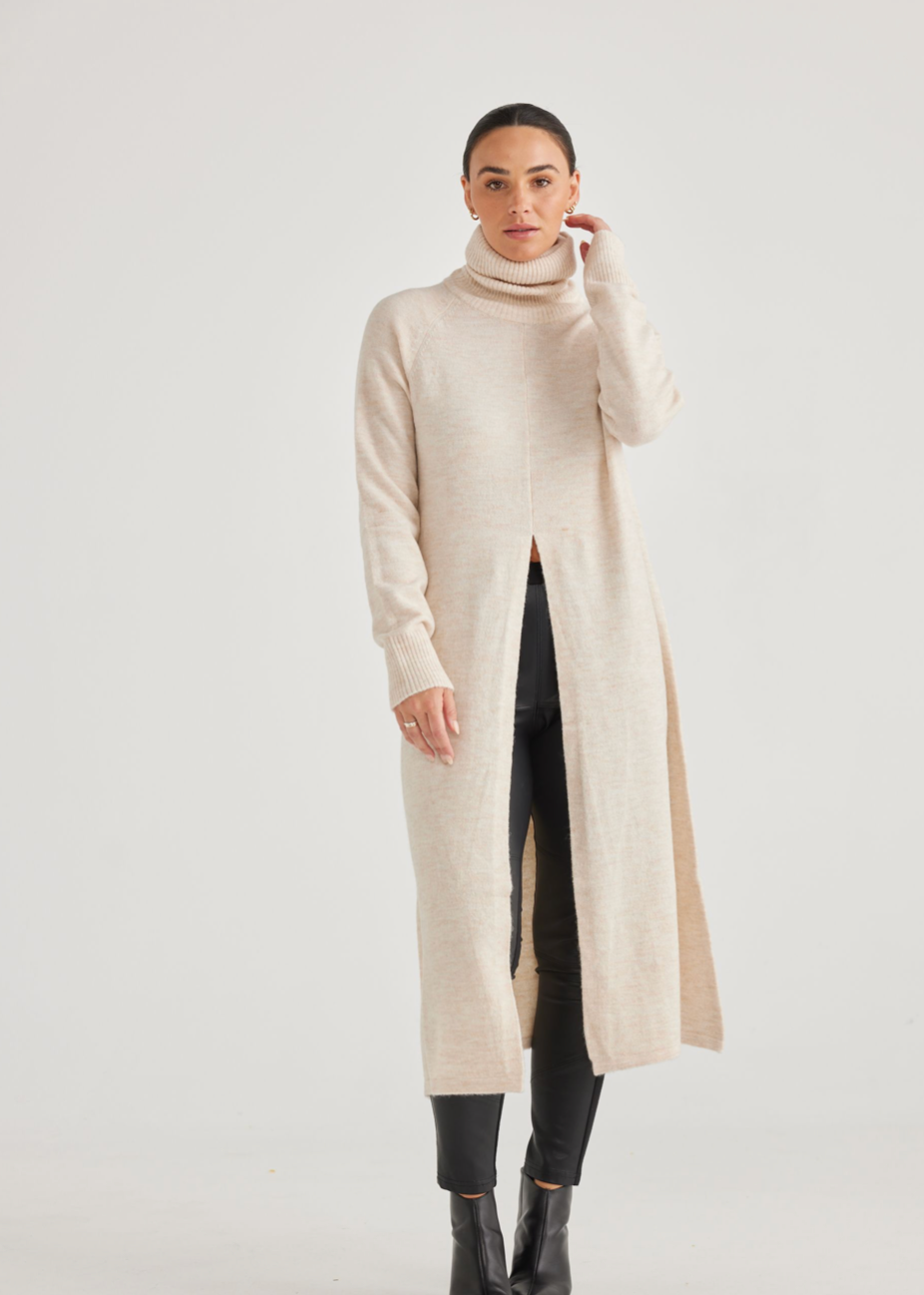 Vivienne Turtle neck - Oat
