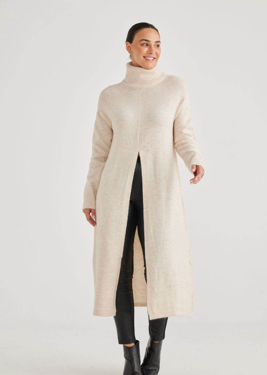 Vivienne Turtle neck - Oat