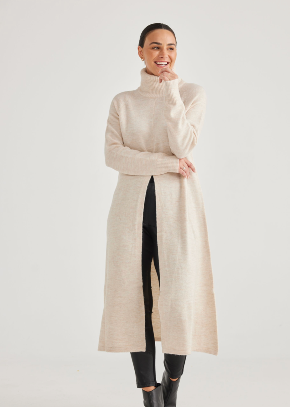 Vivienne Turtle neck - Oat