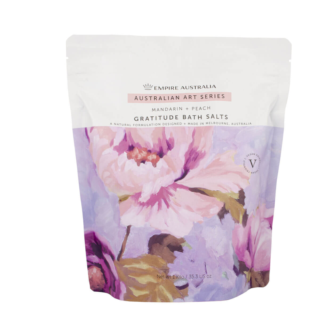Painterly Mandarin & Peach Bath Salts 1kg