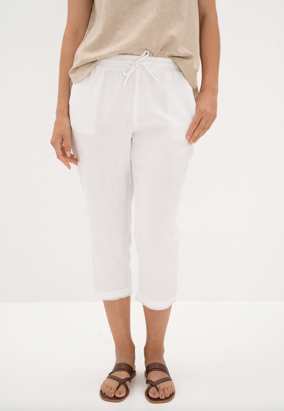 Lido 3/4 Pant - White