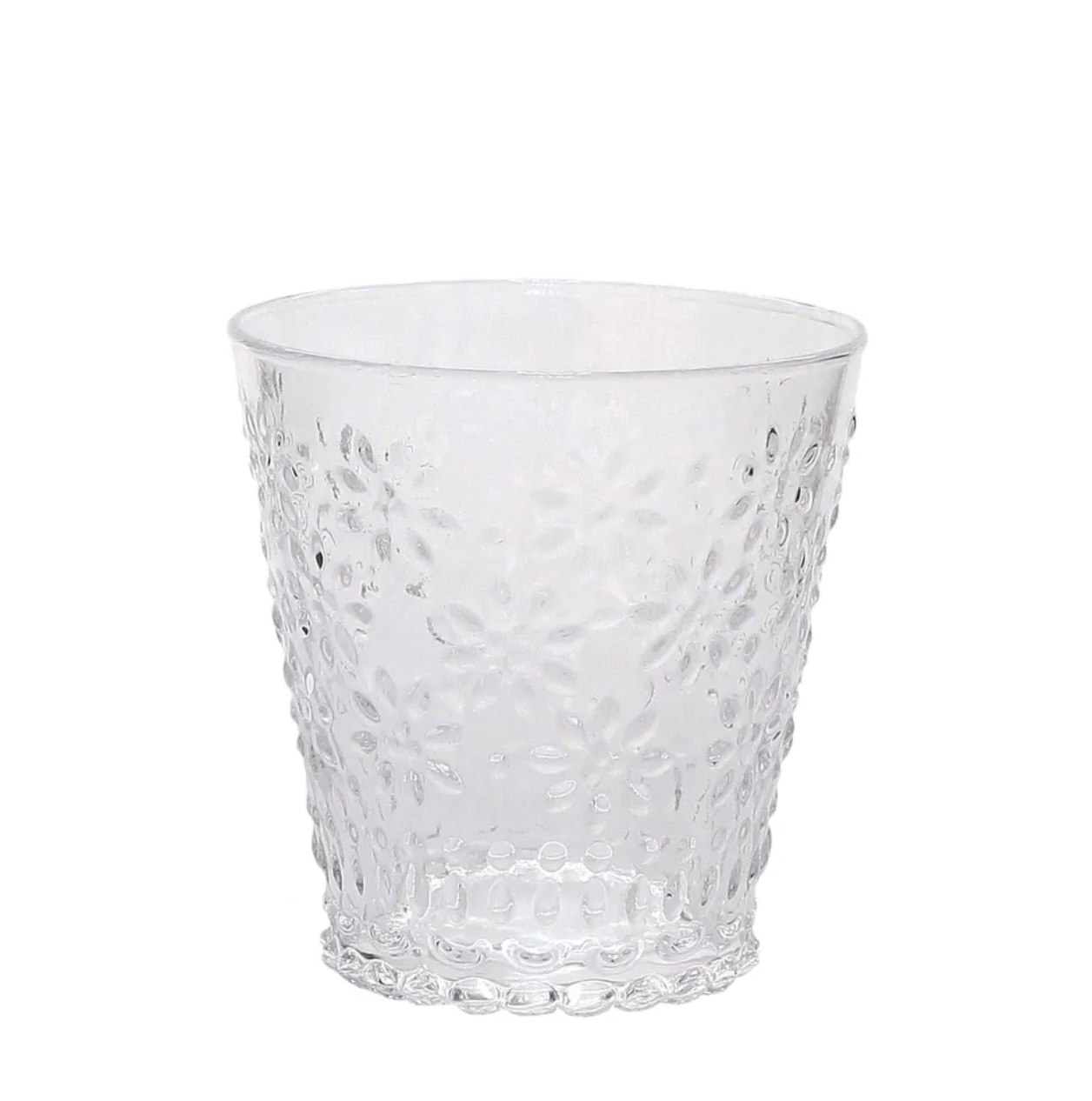 DRINKING GLASS SET OF 4 CLEAR 8OZ