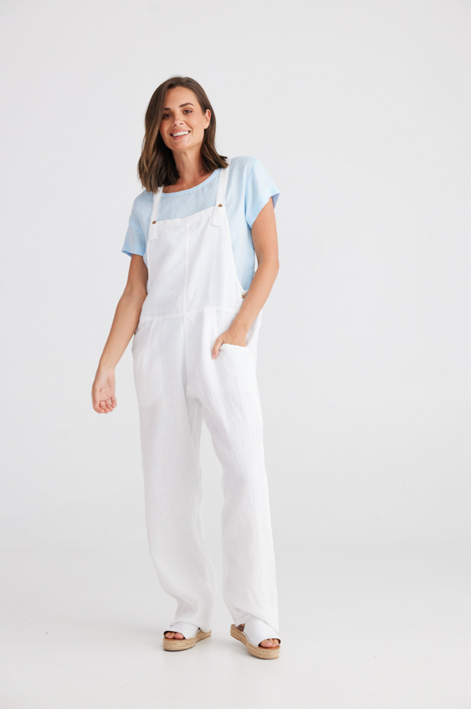 Sailor Overalls - White