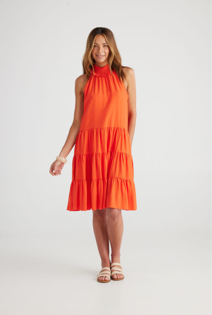 Cleo Dress - Mandarin