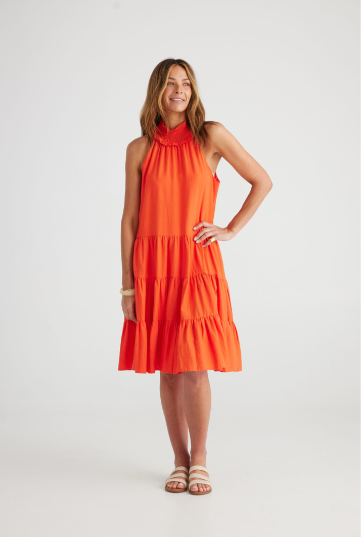 Cleo Dress - Mandarin