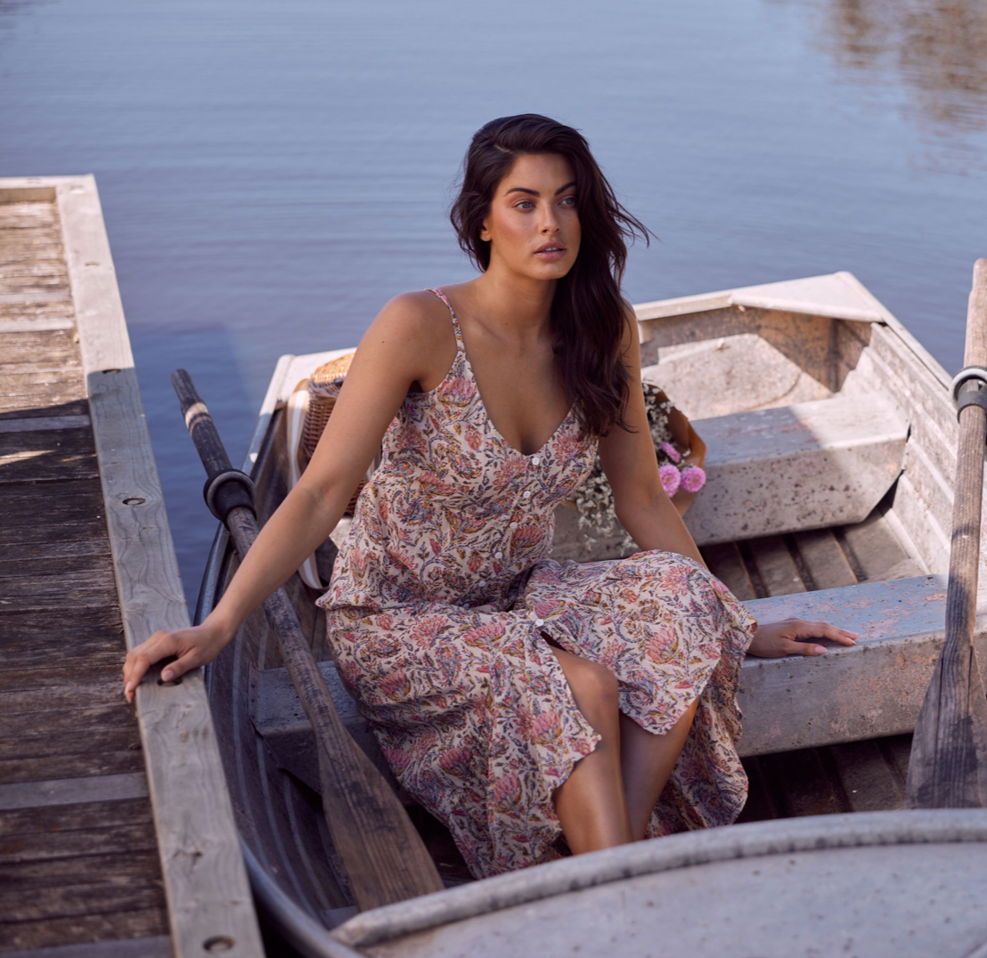 Oasis Dress - Vintage Lotus