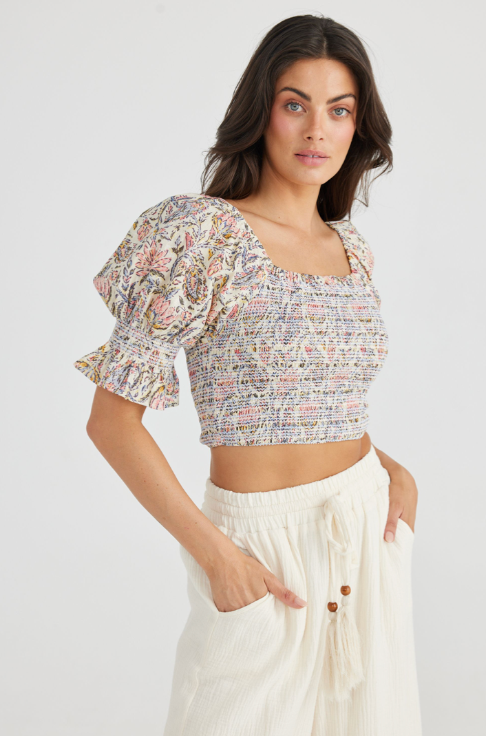 Firelight Top - Vintage Lotus