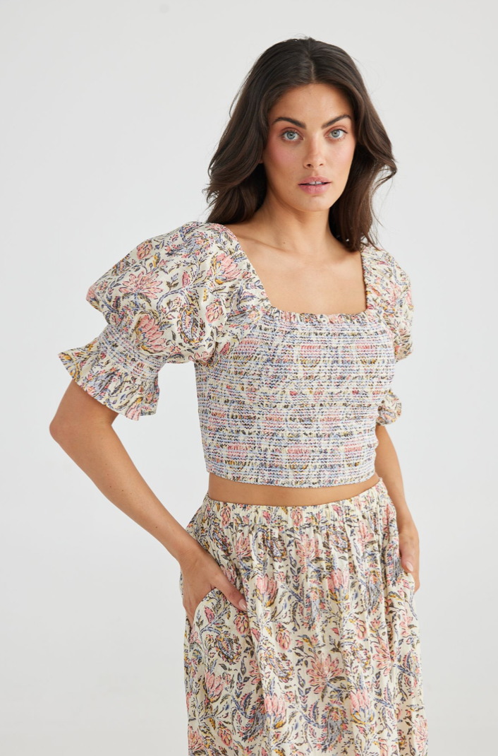 Firelight Top - Vintage Lotus