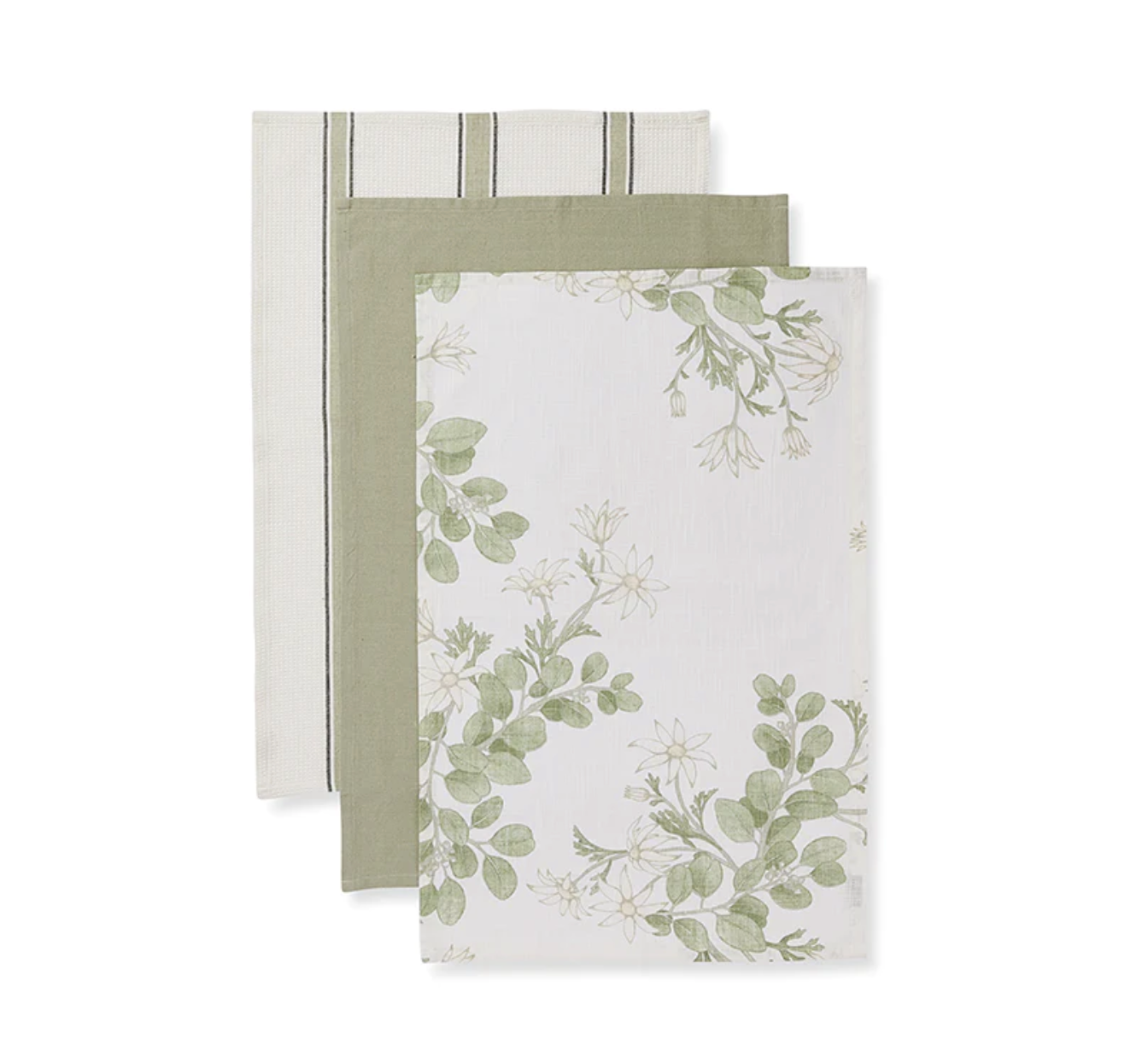 Flannel Flower Tea Towel - Pack of 3