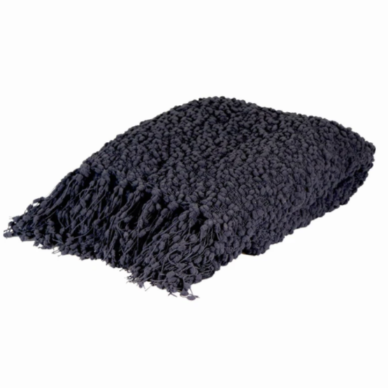 Alpine Textured Throw - Midnight - Daisy Grace Lifestyle