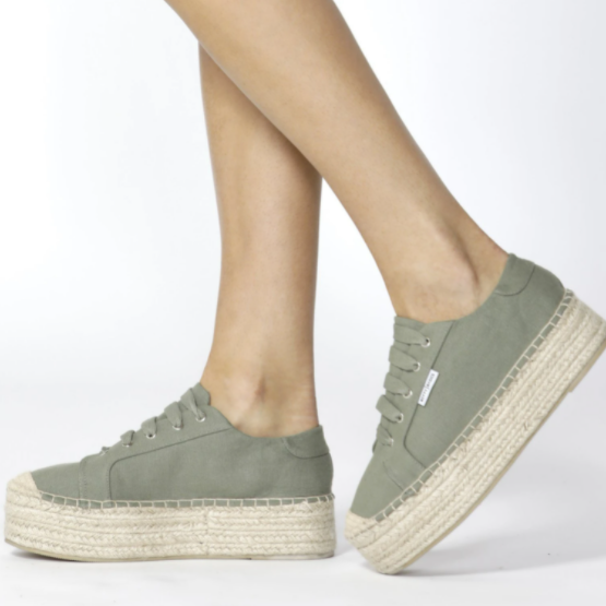 Maritime Espadrille Sneaker - Khaki - Daisy Grace Lifestyle