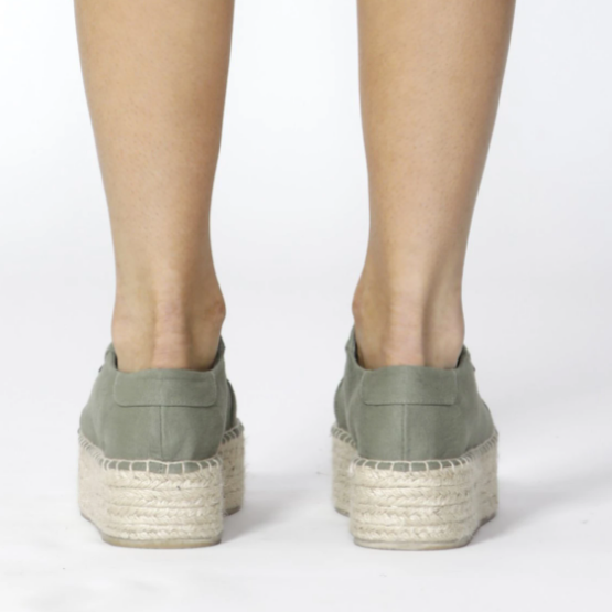 Maritime Espadrille Sneaker - Khaki - Daisy Grace Lifestyle