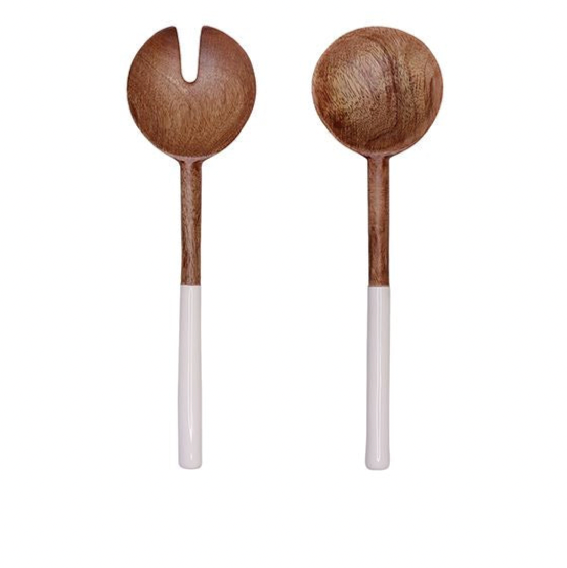 White Serengeti Salad Server - Set of 2 - Daisy Grace Lifestyle