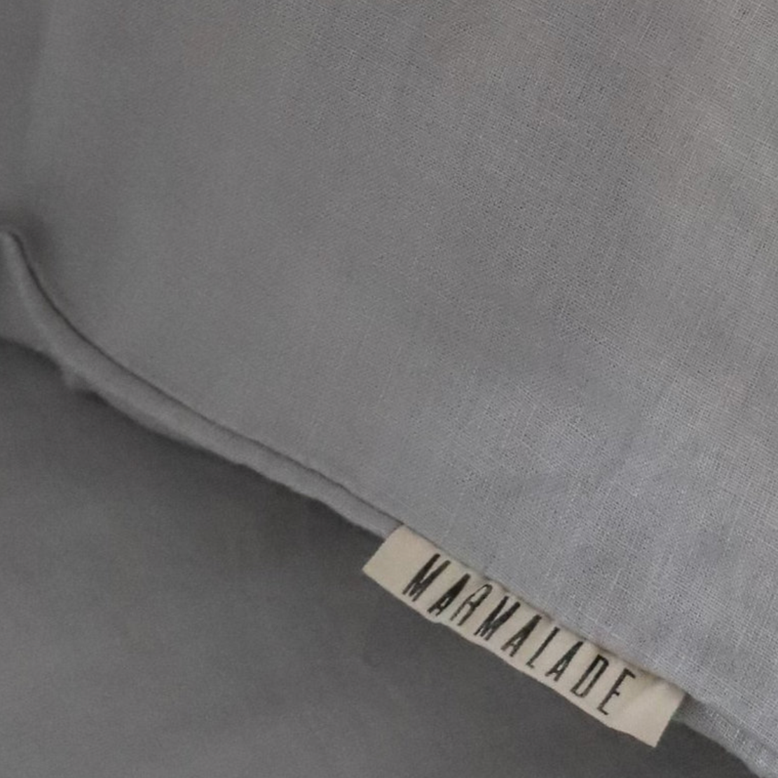 Fog 100% French Flax Linen Bedding - Different Sets Available - Daisy Grace Lifestyle