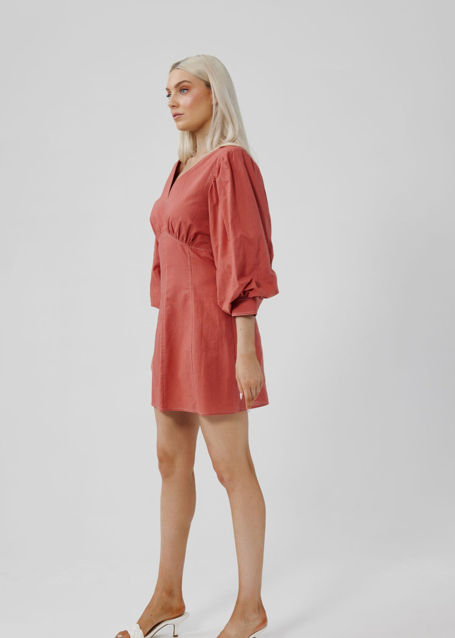 Lucy Dress - Sunset Cotton Linen - Daisy Grace Lifestyle