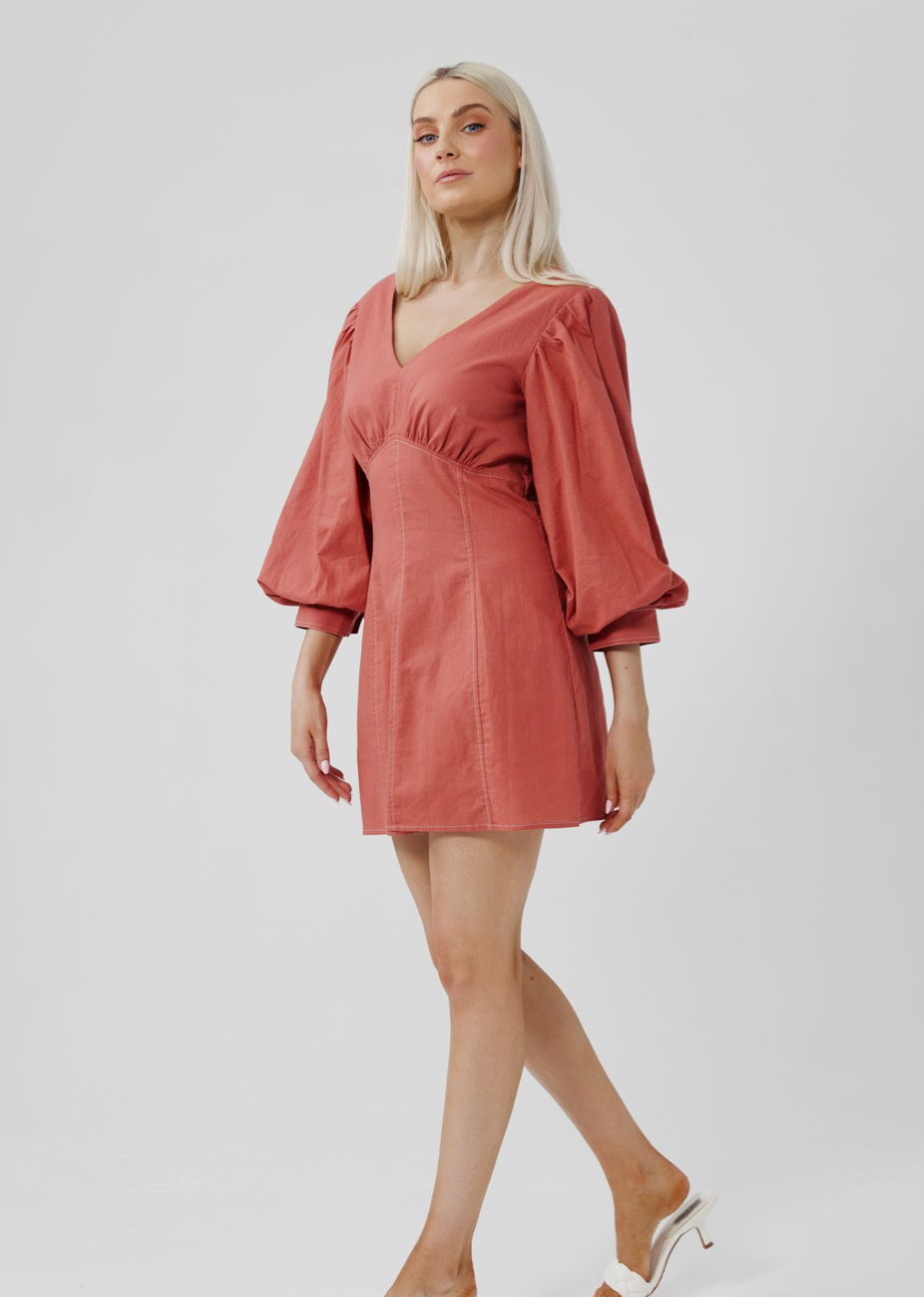 Lucy Dress - Sunset Cotton Linen - Daisy Grace Lifestyle
