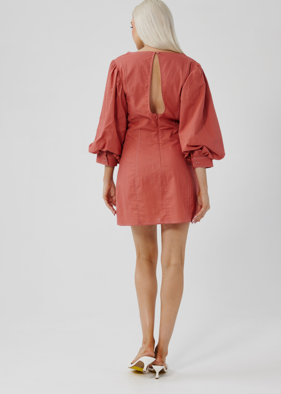 Lucy Dress - Sunset Cotton Linen - Daisy Grace Lifestyle