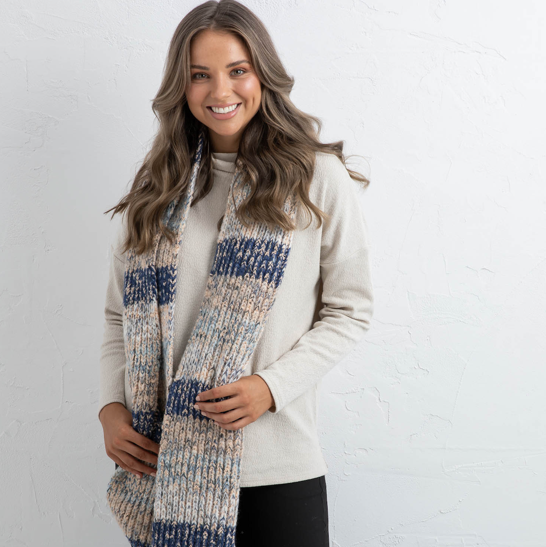 Dakota Scarf - Blue Confetti - Daisy Grace Lifestyle
