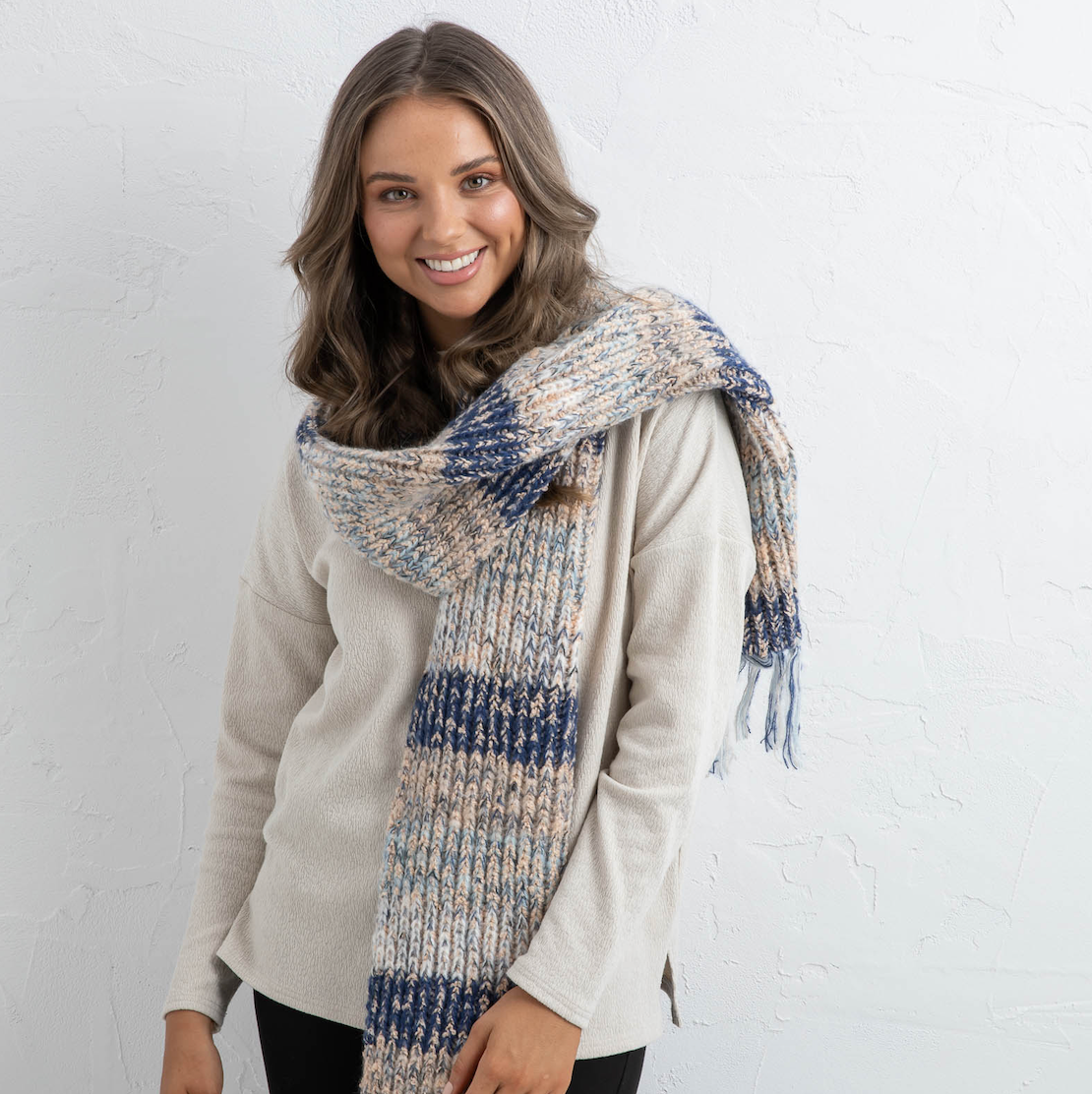 Dakota Scarf - Blue Confetti - Daisy Grace Lifestyle