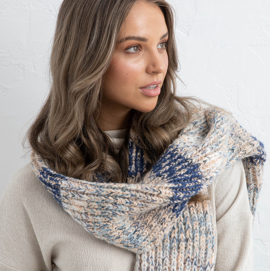 Dakota Scarf - Blue Confetti - Daisy Grace Lifestyle