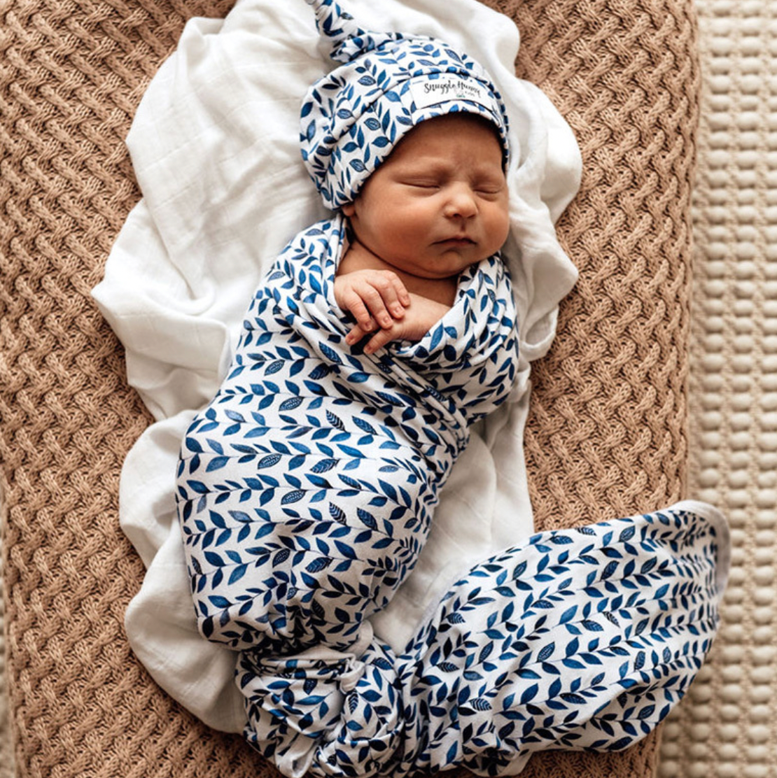 Nightshade | Baby Jersey Wrap & Beanie Set - Daisy Grace Lifestyle