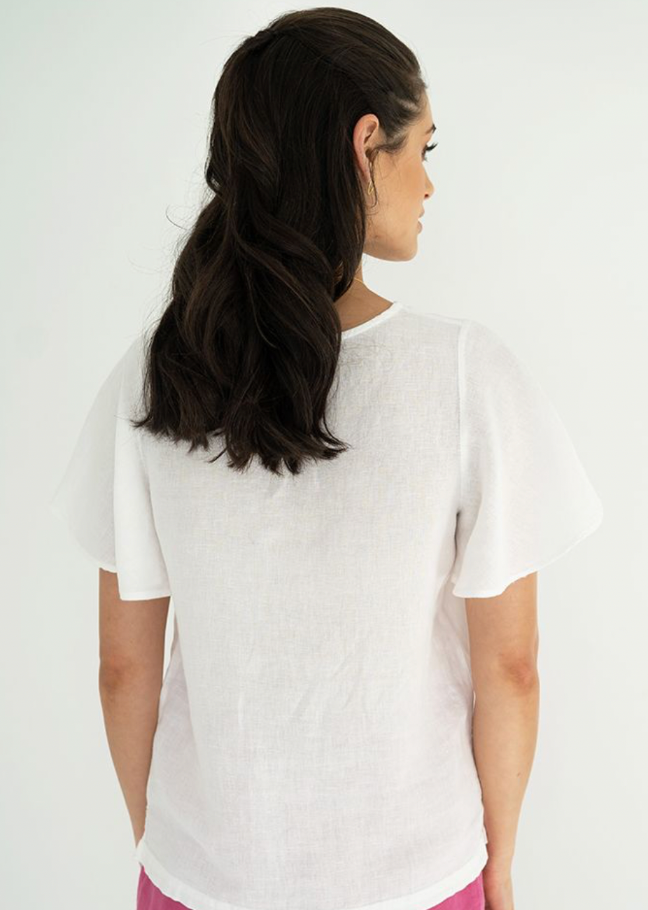 Elka Blouse - White - Daisy Grace Lifestyle