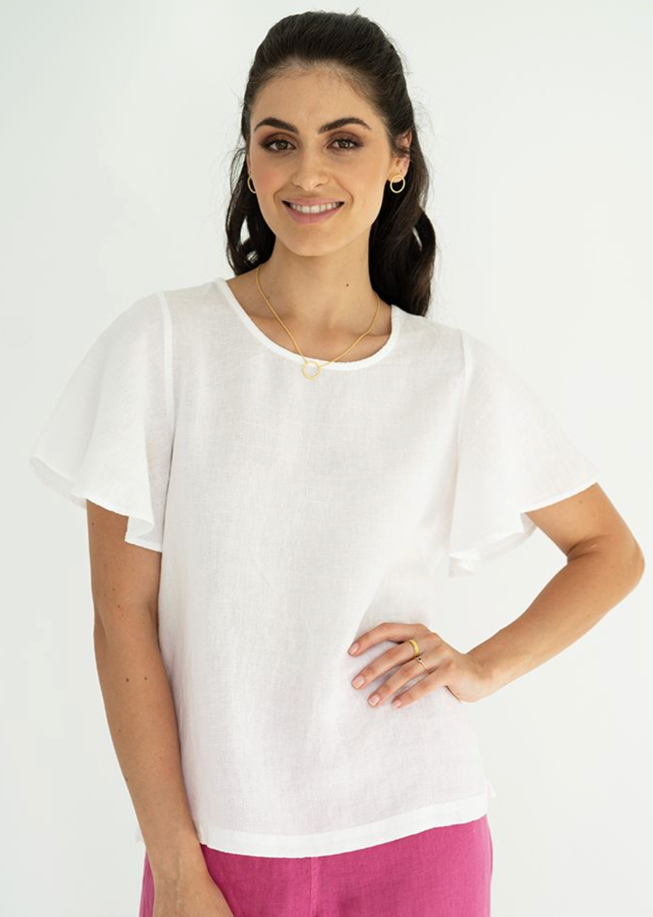 Elka Blouse - White - Daisy Grace Lifestyle