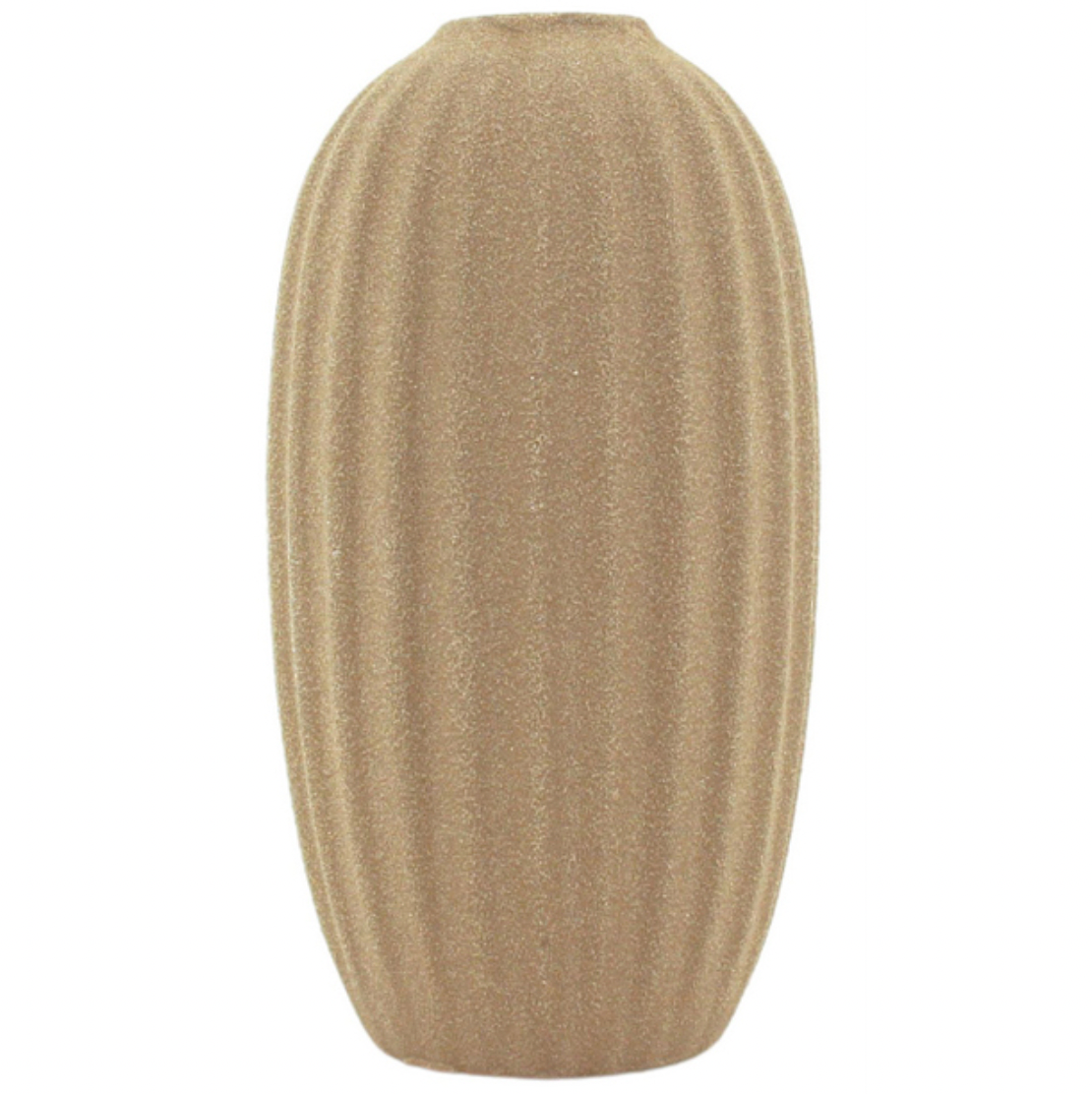 Grooved Bud Tan Vase - different sizes available - Daisy Grace Lifestyle