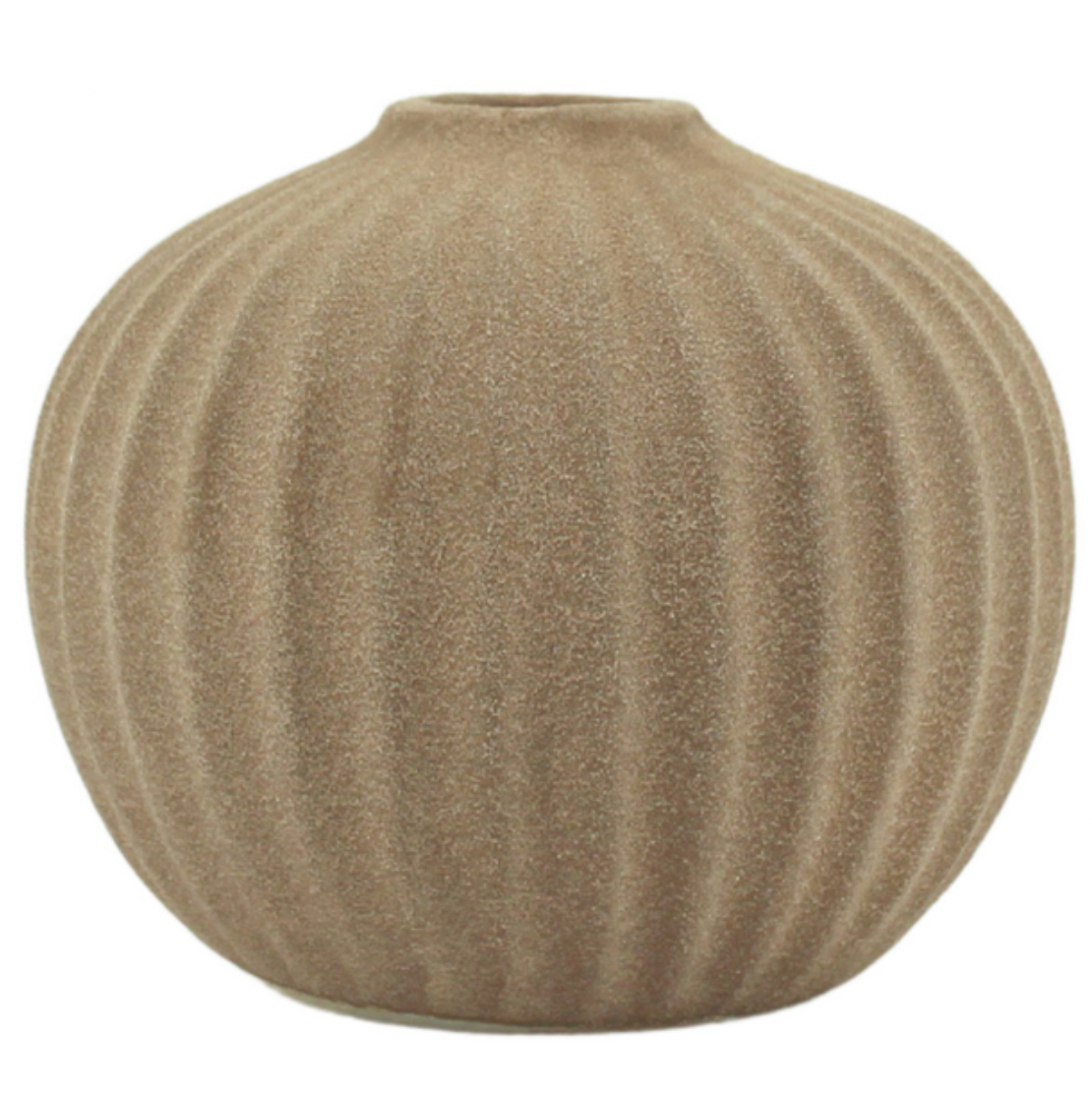 Grooved Bud Tan Vase - different sizes available - Daisy Grace Lifestyle