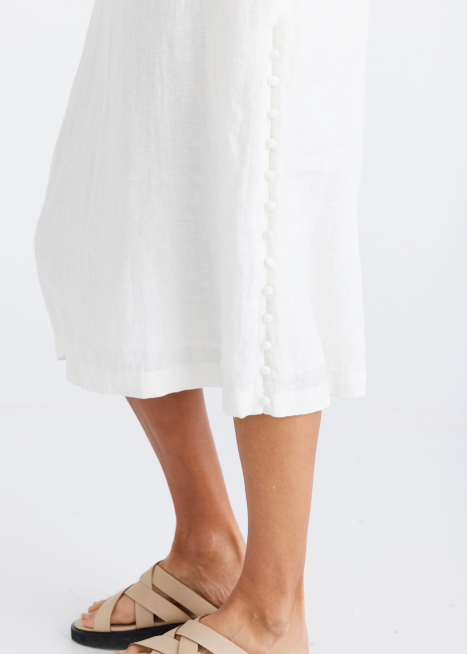 Darla Sleeveless Dress - White - Daisy Grace Lifestyle