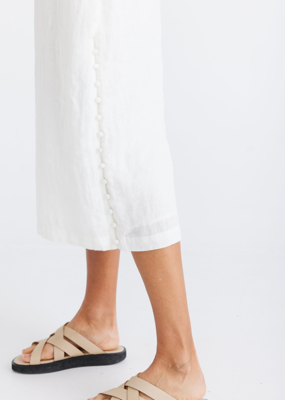 Darla Sleeveless Dress - White - Daisy Grace Lifestyle