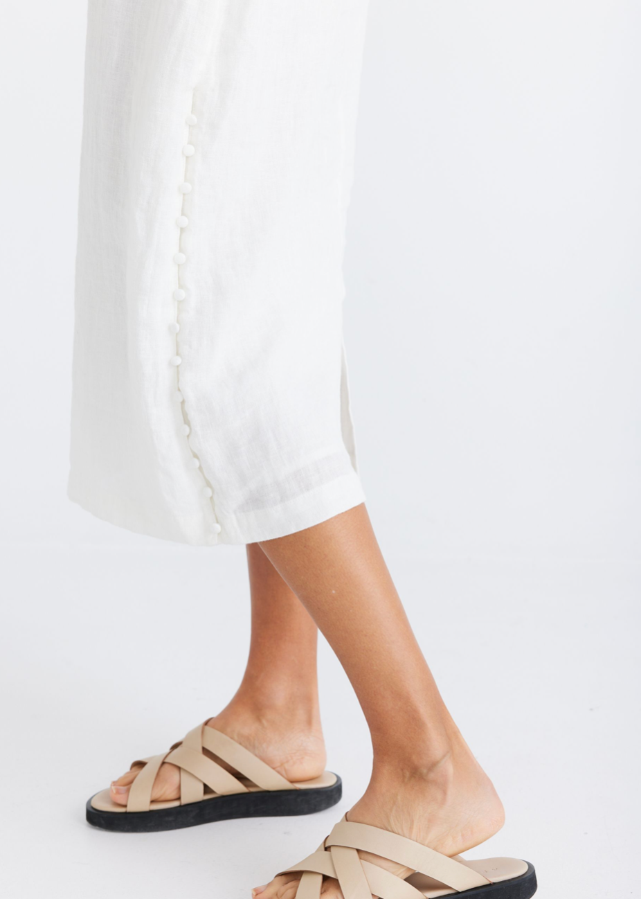 Darla Sleeveless Dress - White - Daisy Grace Lifestyle