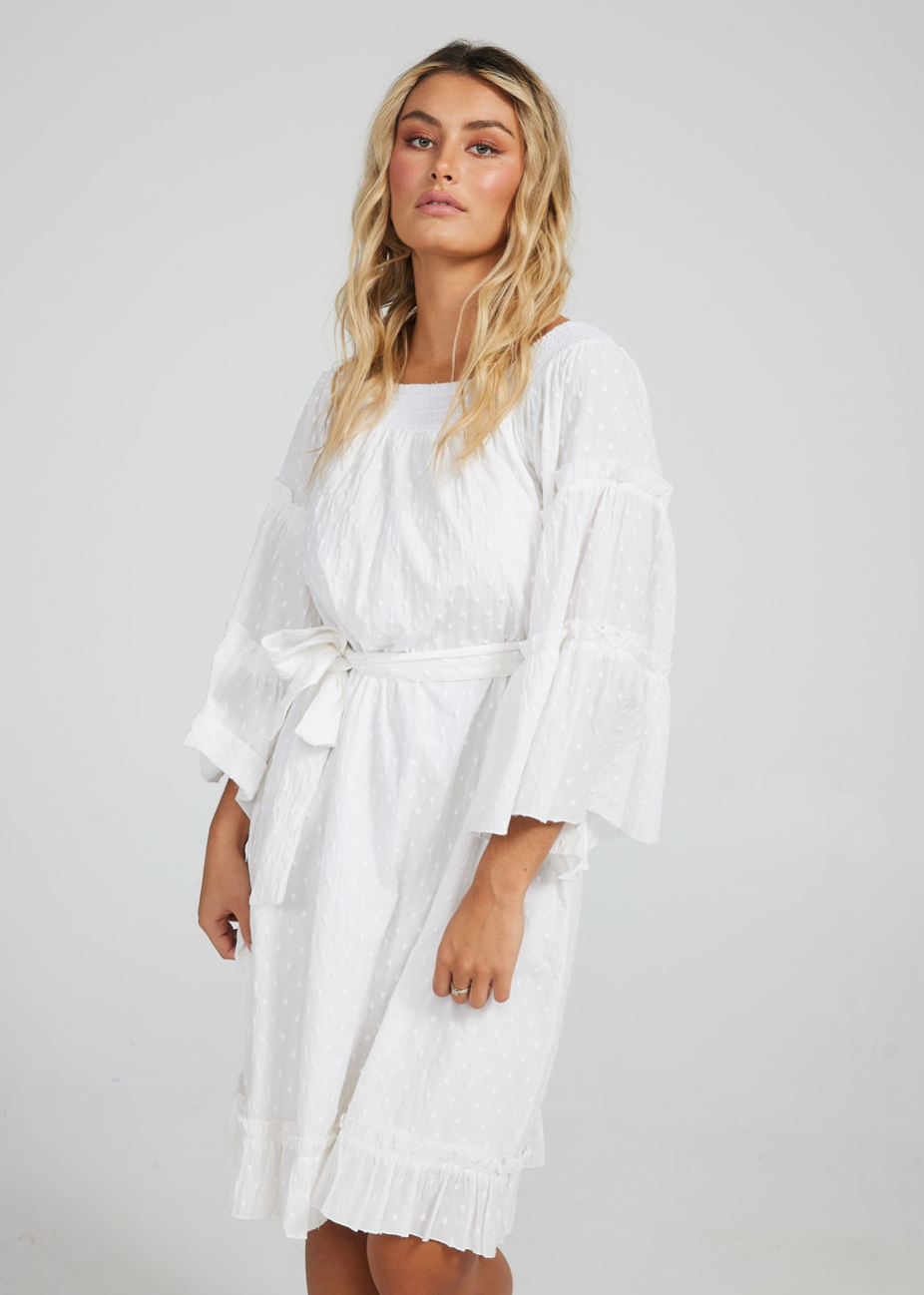 Mantra Dress - White - Daisy Grace Lifestyle