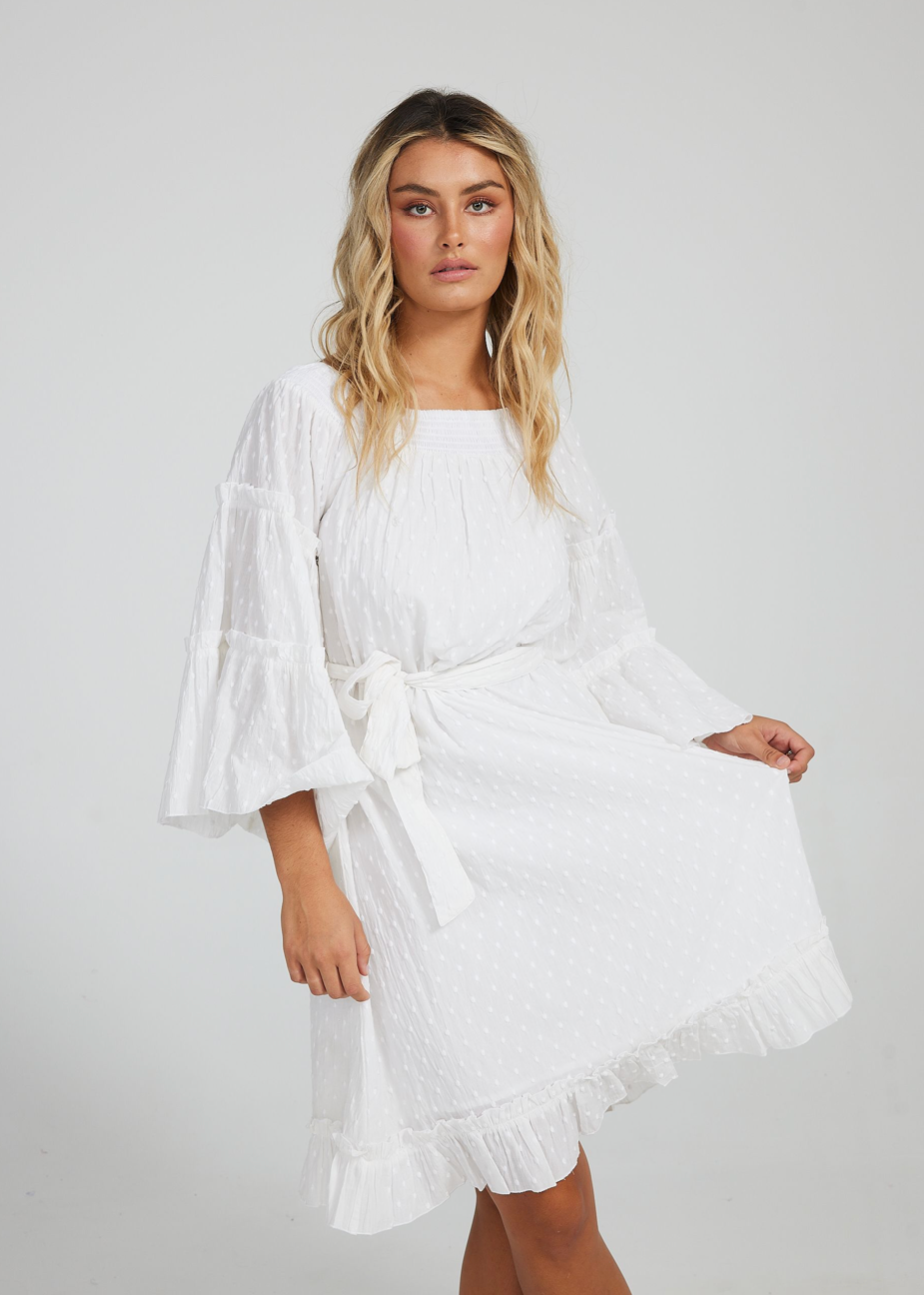 Mantra Dress - White - Daisy Grace Lifestyle