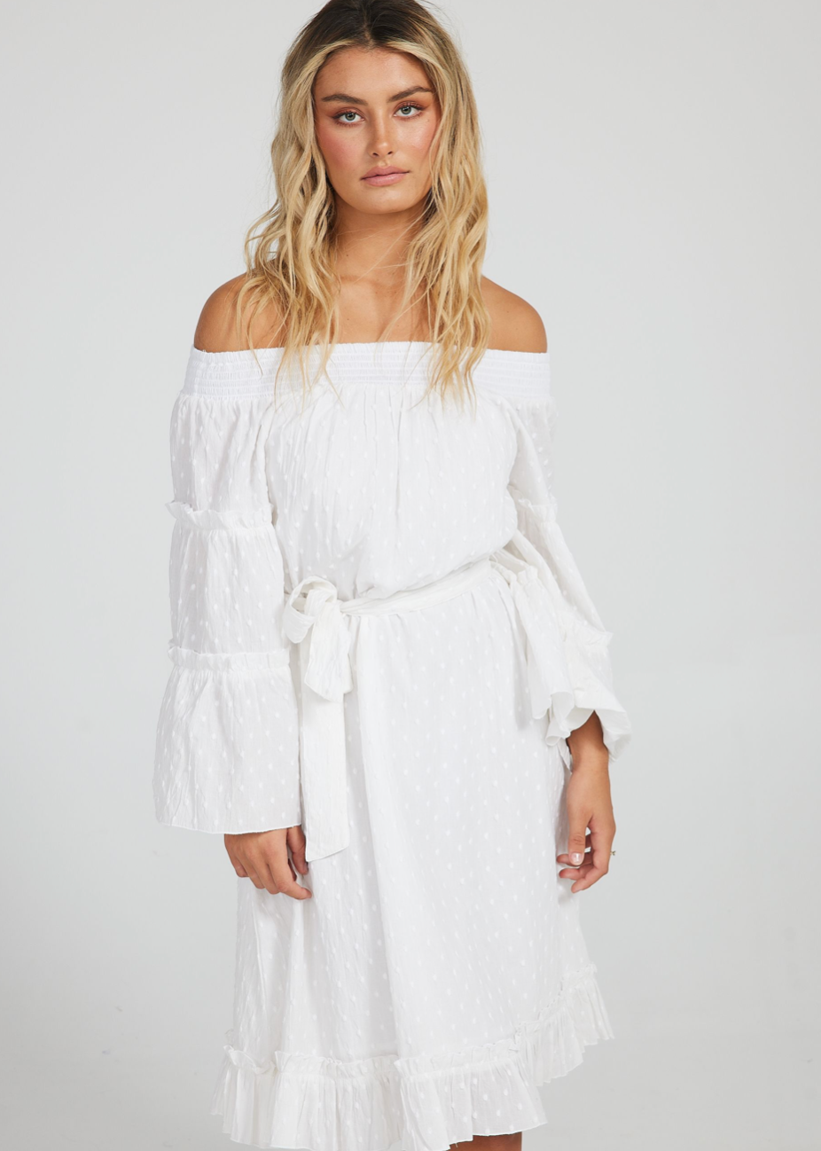 Mantra Dress - White - Daisy Grace Lifestyle