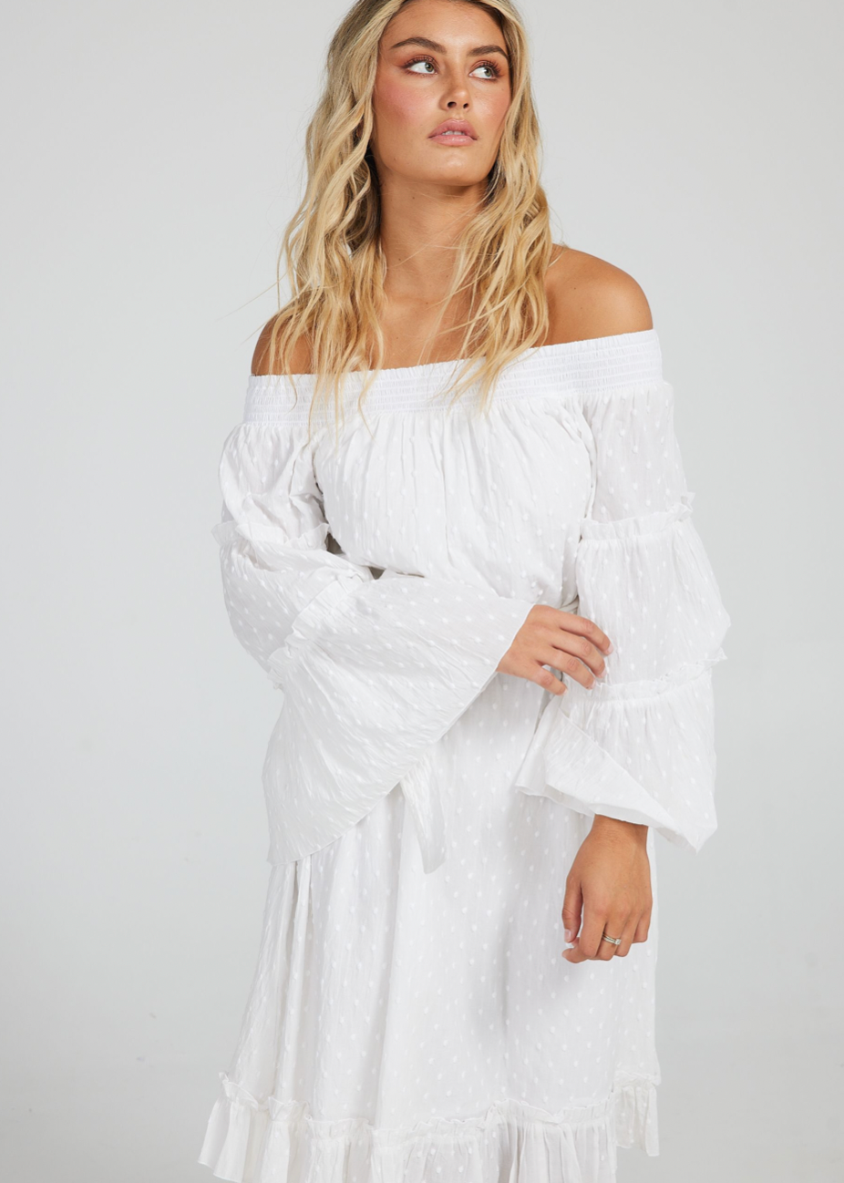 Mantra Dress - White - Daisy Grace Lifestyle