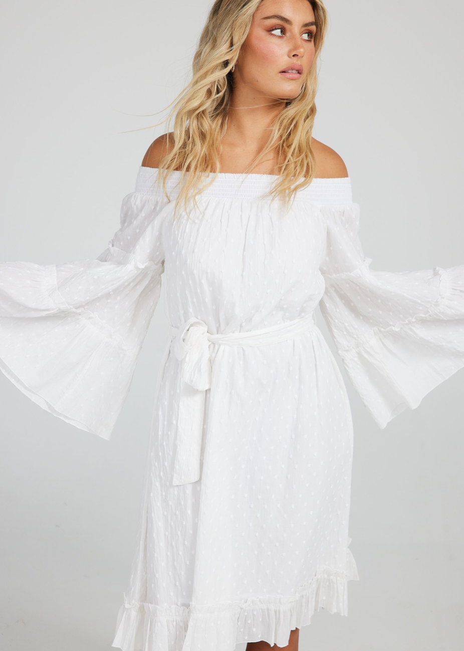 Mantra Dress - White - Daisy Grace Lifestyle