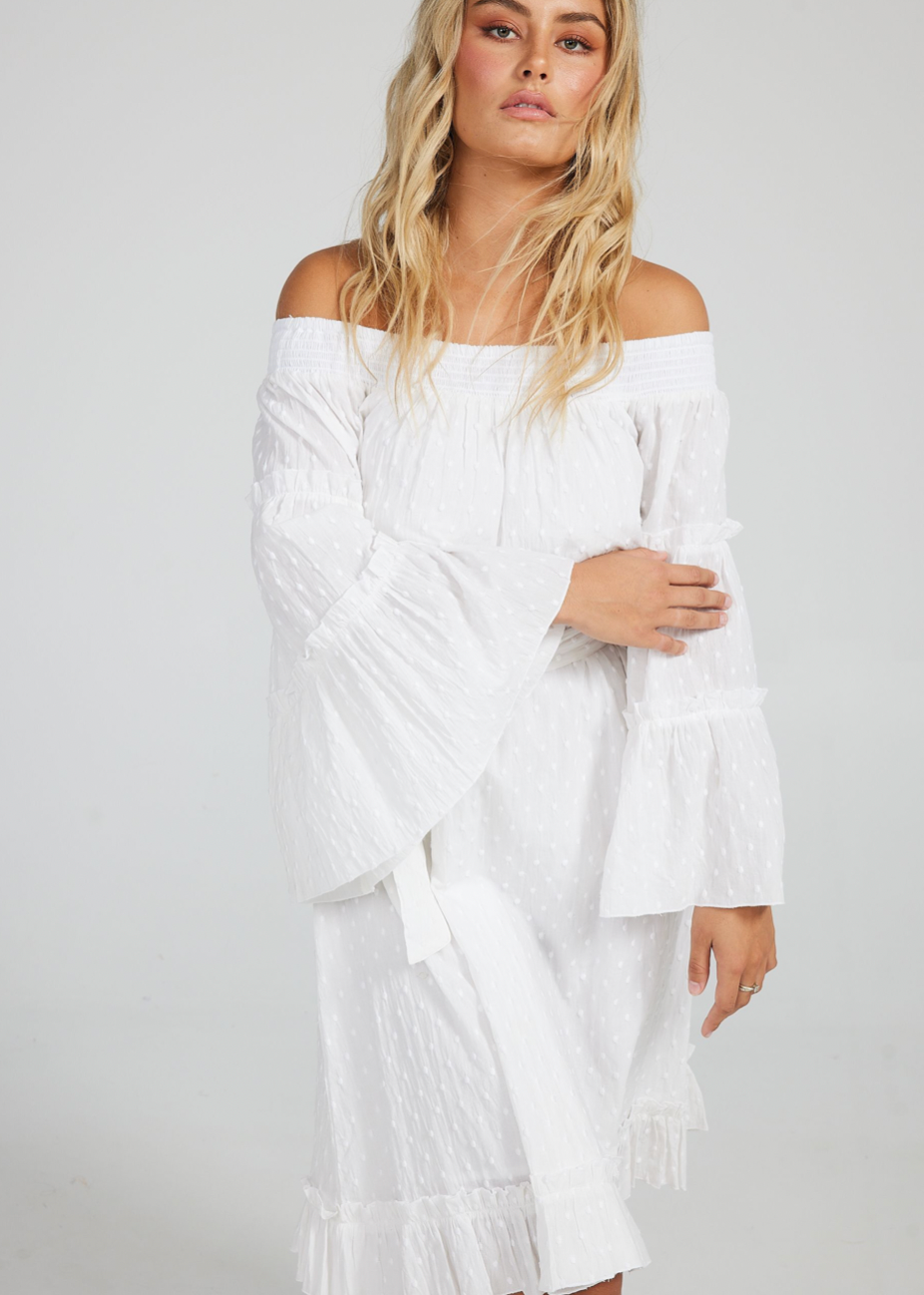 Mantra Dress - White - Daisy Grace Lifestyle