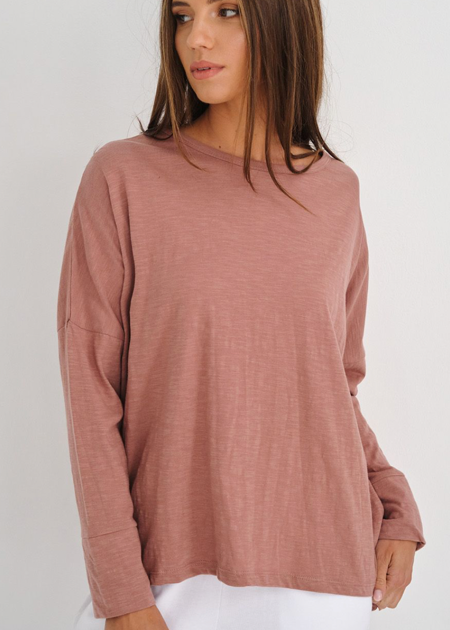 Dipster Tee - Mocha - Daisy Grace Lifestyle