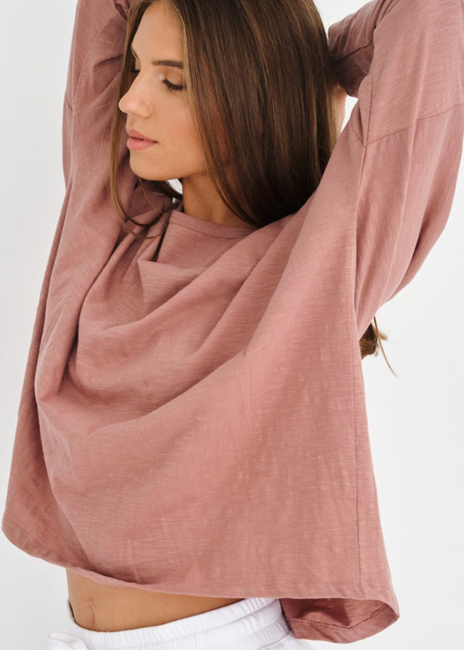 Dipster Tee - Mocha - Daisy Grace Lifestyle
