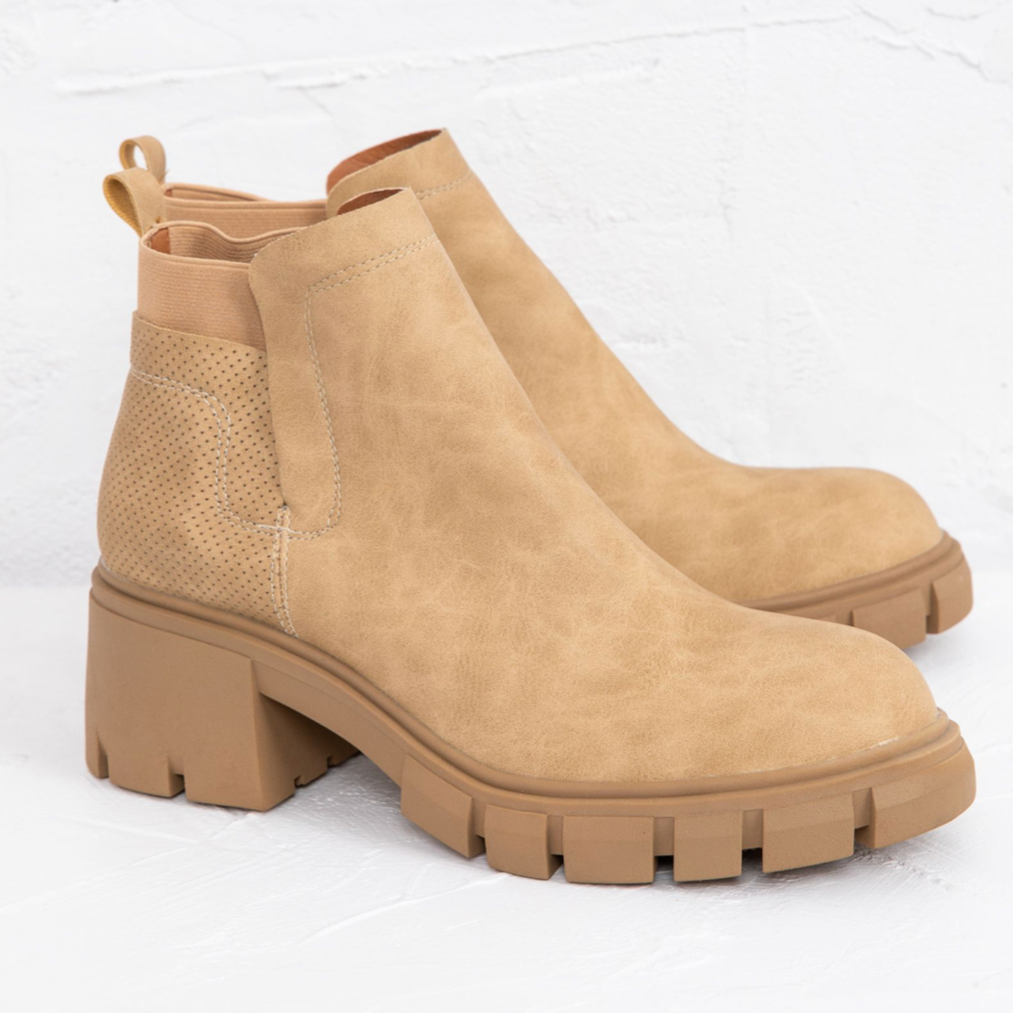 Chelsea Work Boot - Tan - Daisy Grace Lifestyle