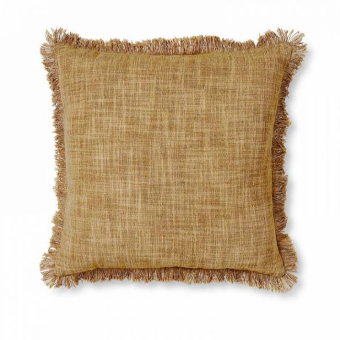Eli Fringe Mustard Cushion - Daisy Grace Lifestyle