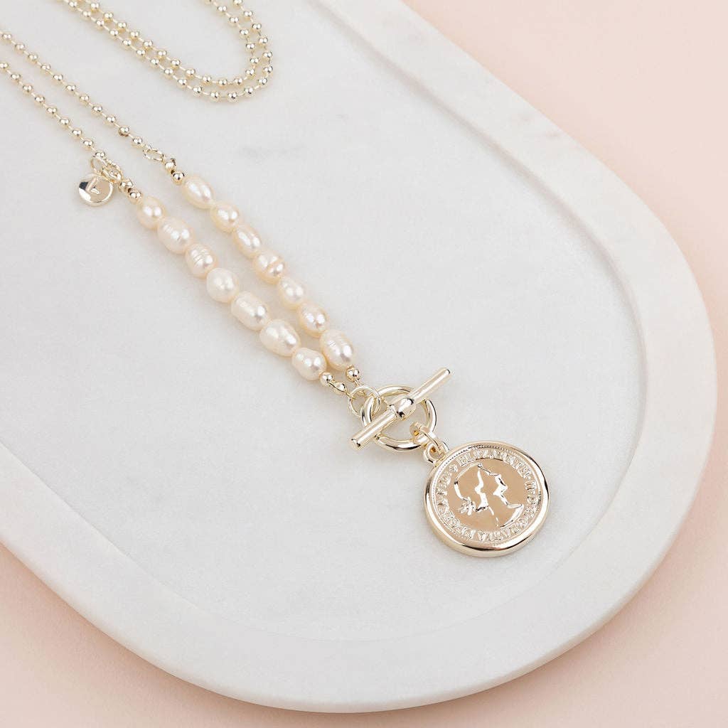 Pearl Coin Necklace