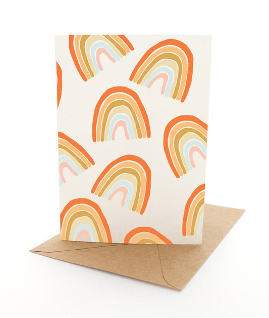 Earth Rainbow Toss - Greeting Card