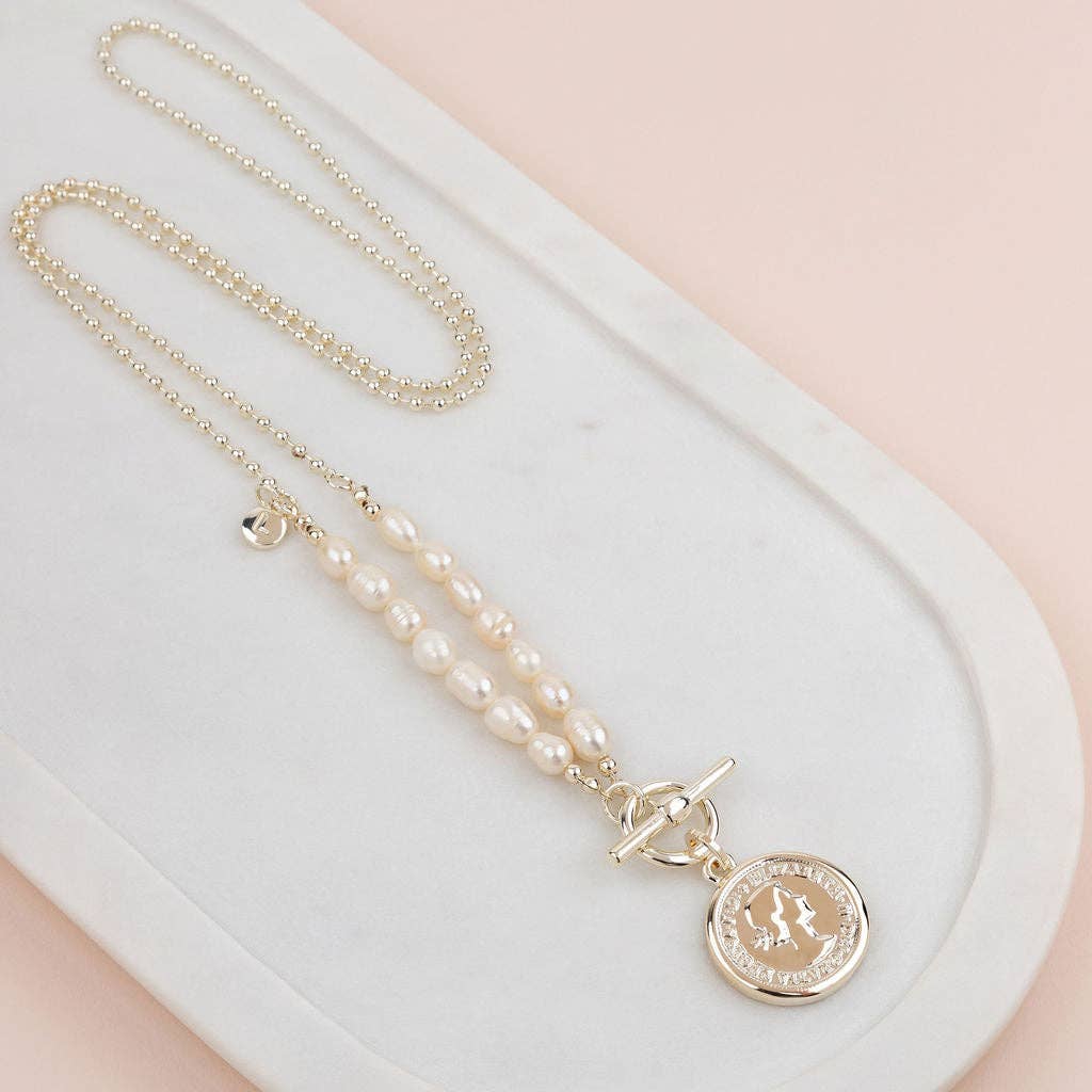 Pearl Coin Necklace