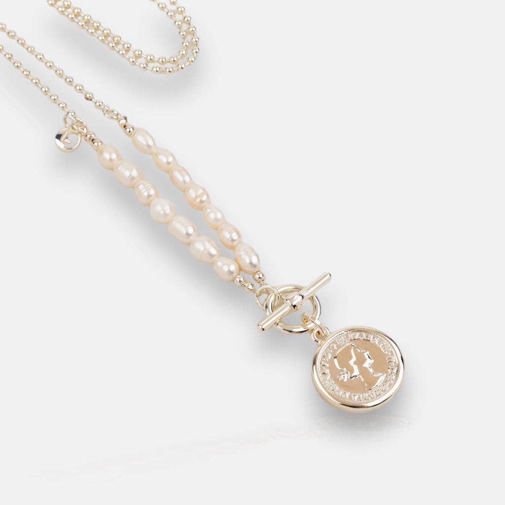 Pearl Coin Necklace