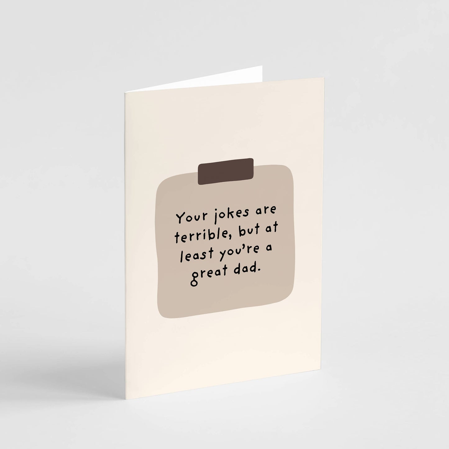 Father's Day Terrible Jokes Card - Funny Card for Dad