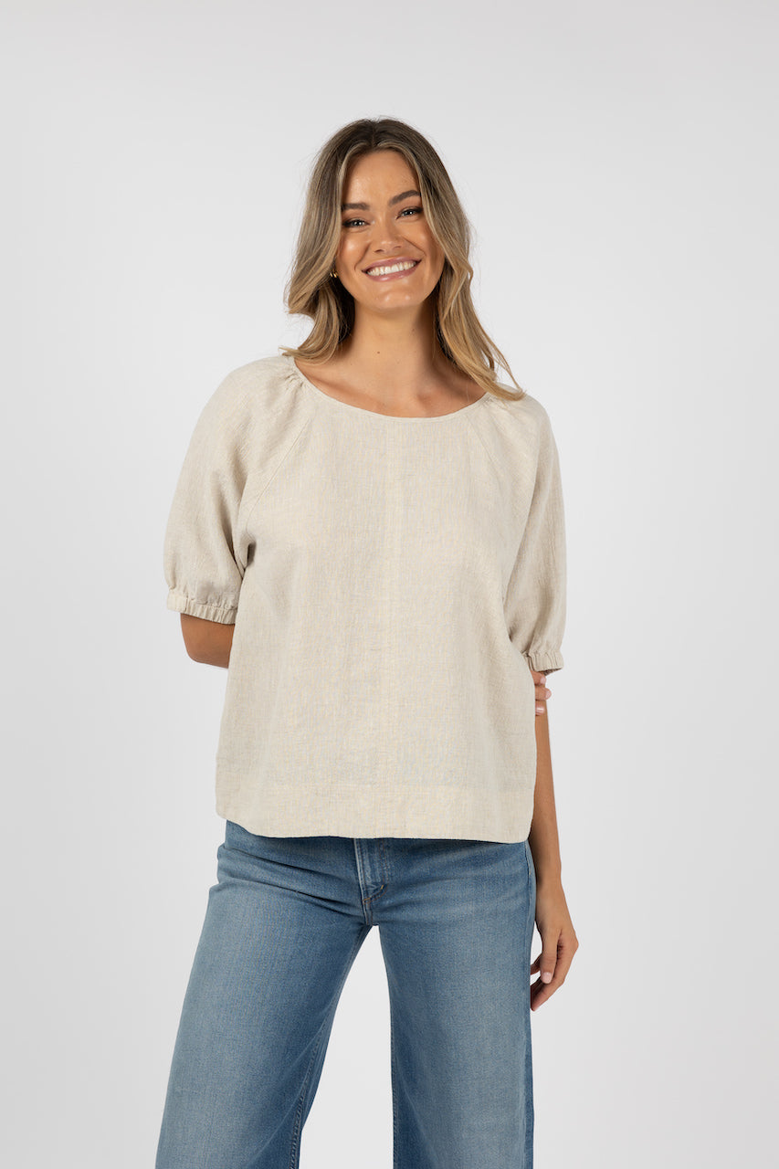 Lagoon Blouse - Natural